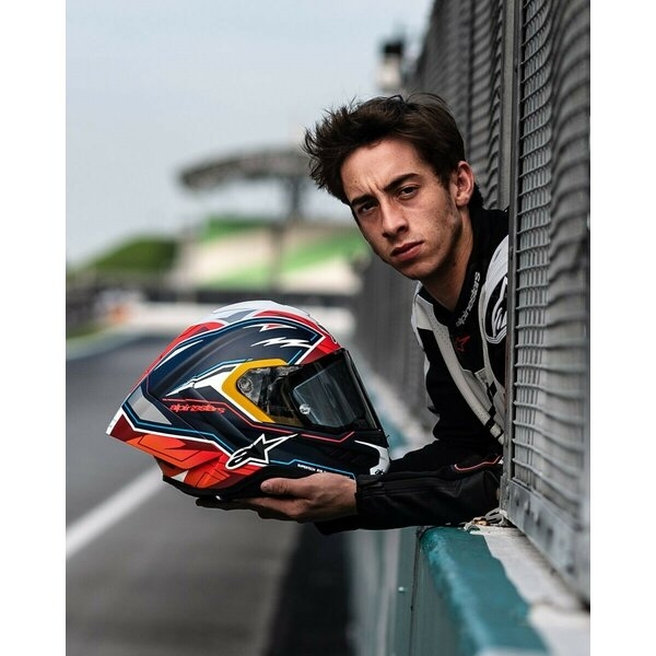 Casca integrala sport ALPINESTARS SUPERTECH R10 LE ACOSTA XL Albastru/Rosu/Alb, 9