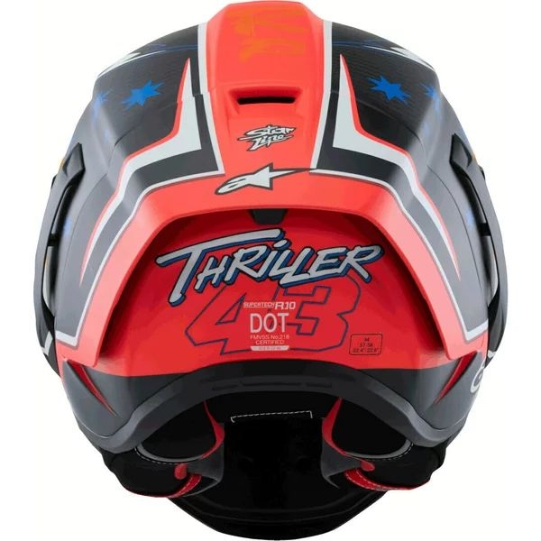 Casca integrala sport ALPINESTARS SUPERTECH R10 LE MILLER S Negru/Rosu mat, 5