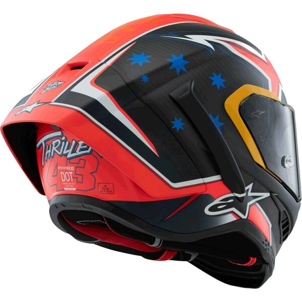 Casca integrala sport ALPINESTARS SUPERTECH R10 LE MILLER L Negru/Rosu mat, 6