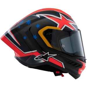Casca integrala sport ALPINESTARS SUPERTECH R10 LE MILLER L Negru/Rosu mat, 3