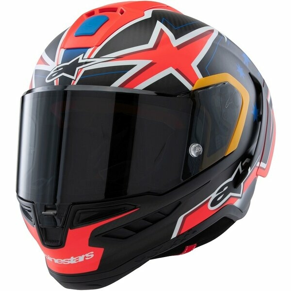 Casca integrala sport ALPINESTARS SUPERTECH R10 LE MILLER XL Negru/Rosu mat, 6
