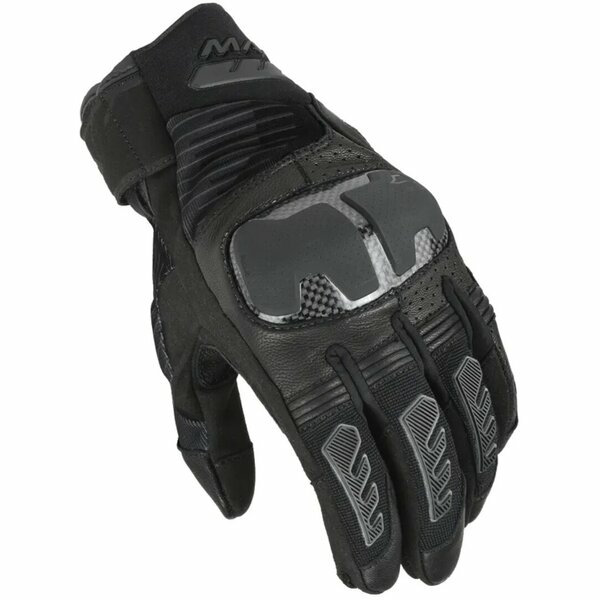 Manusi de piele vara MACNA RIME 2.0 XL Negru/Portocaliu, 2