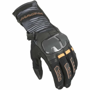 Manusi de piele vara MACNA TEMPO 2.0 S Negru/Rosu, 2