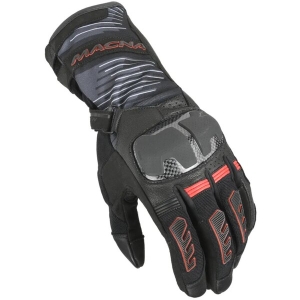 Manusi de piele vara MACNA TEMPO 2.0 XXL Negru/Portocaliu, 12