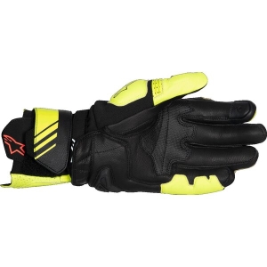 Manusi de piele race ALPINESTARS GP PLUS R V3 XXL Negru/Alb/Rosu fluo, 11