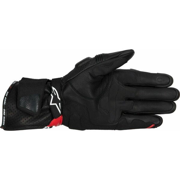 Manusi de piele sport ALPINESTARS SP-3 L Negru/Alb/Rosu fluo, 9