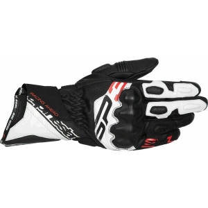 Manusi de piele sport ALPINESTARS SP-3 XXL Negru/Alb/Galben Fluo, 8