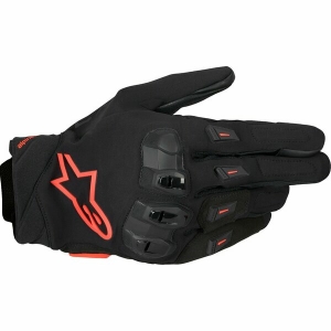Manusi de piele vara ALPINESTARS SP X 3 S Negru/Rosu fluo