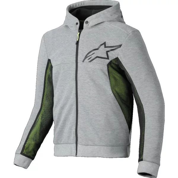 Hanorac de protectie ALPINESTARS CHROME AIR SPORT S Gri/Negru/Galben Fluo, 9