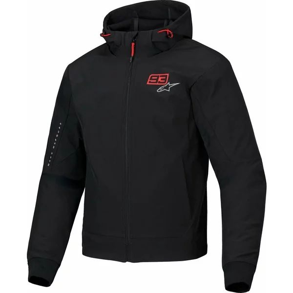 Hanorac de protectie ALPINESTARS MM93 RADIUM TECH S Negru/Rosu, 5