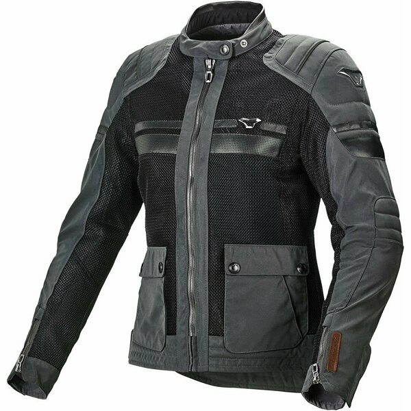 Geaca textil de vara dama MACNA FLUENT Night Eye™ S Gri/Negru, 2