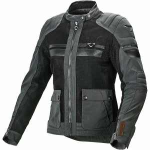 Geaca textil de vara dama MACNA FLUENT Night Eye™ S Gri/Negru