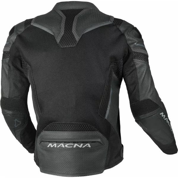 Geaca de vara piele/textil MACNA GALVIC 50 Negru/Rosu, 9