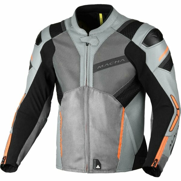 Geaca de vara piele/textil MACNA GALVIC 52 Negru/Rosu, 4
