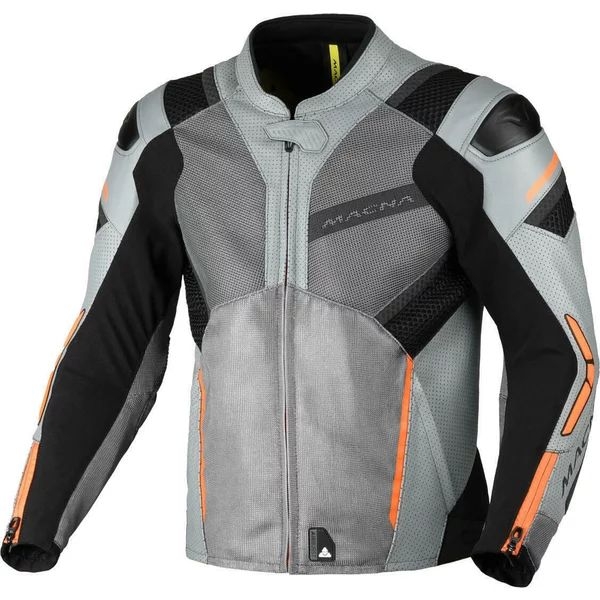 Geaca de vara piele/textil MACNA GALVIC 56 Negru/Rosu, 6