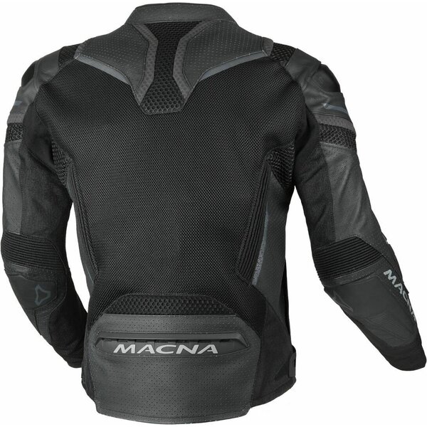 Geaca de vara piele/textil MACNA GALVIC 56 Gri/Negru/Portocaliu, 6