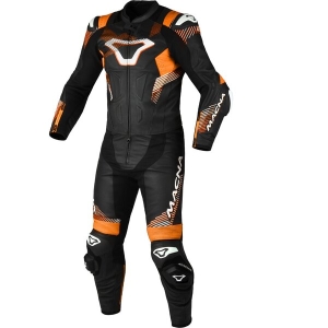 Combinezon de piele 2 piese MACNA ARMADYL Negru/Rosu/Alb 52, 14