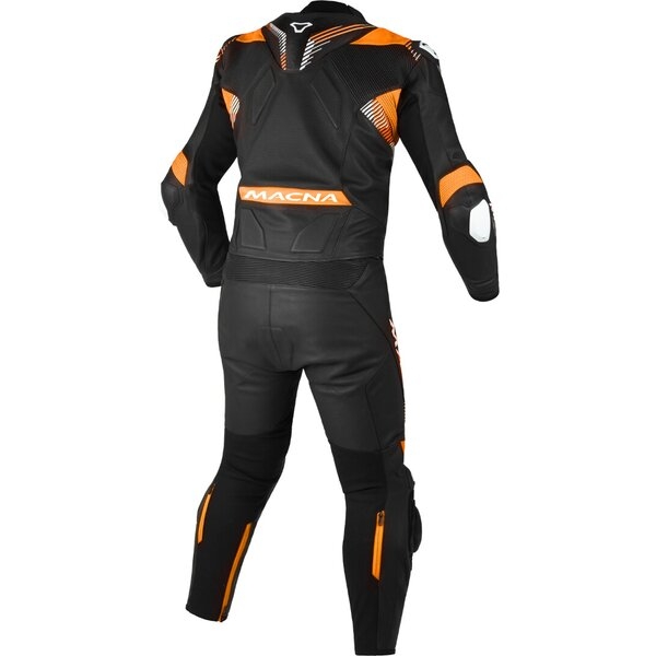 Combinezon de piele 2 piese MACNA ARMADYL Negru/Alb 56, 4