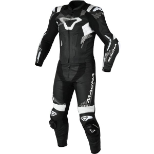 Combinezon de piele 2 piese MACNA ARMADYL 56 Alb/Rosu/Albastru, 16