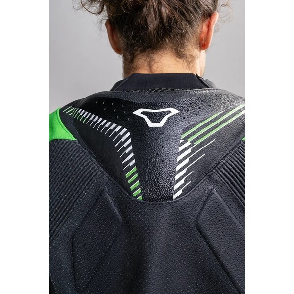 Combinezon de piele 2 piese MACNA ARMADYL 50 Negru/Verde, 16
