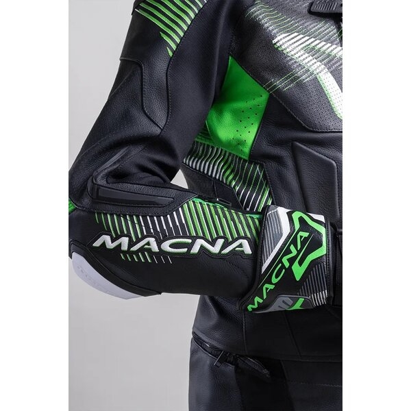 Combinezon de piele 2 piese MACNA ARMADYL 52 Negru/Verde, 6