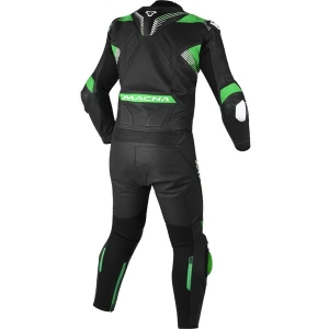 Combinezon de piele 2 piese MACNA ARMADYL 54 Negru/Verde, 9