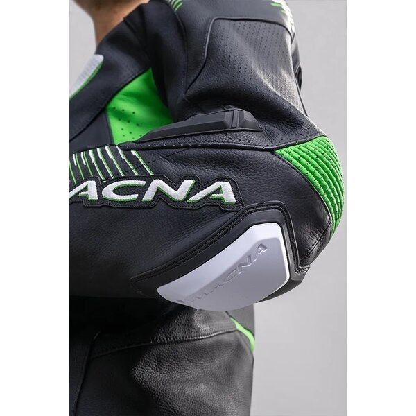 Combinezon de piele 2 piese MACNA ARMADYL 58 Negru/Verde, 13