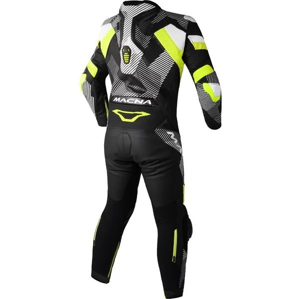 Combinezon de piele race 1 piesa MACNA IGNITE 50 Negru/Gri/Portocaliu, 4