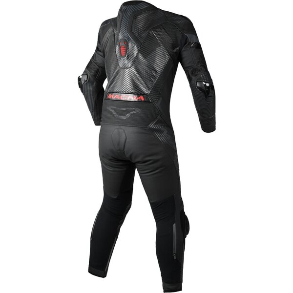 Combinezon de piele race 1 piesa MACNA IGNITE Negru 52, 6