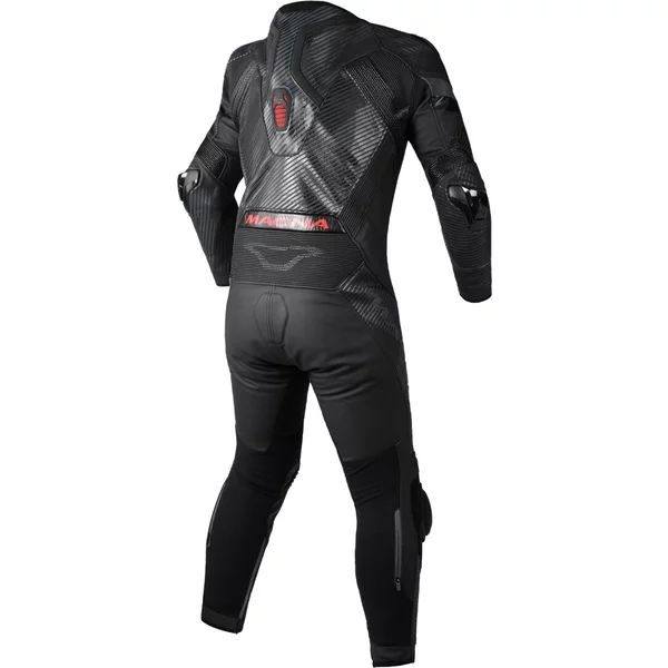 Combinezon de piele race 1 piesa MACNA IGNITE 56 Negru/Alb/Galben Fluo, 8