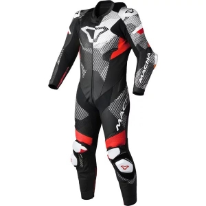 Combinezon de piele race 1 piesa MACNA IGNITE 46 Negru/Alb/Galben Fluo, 17