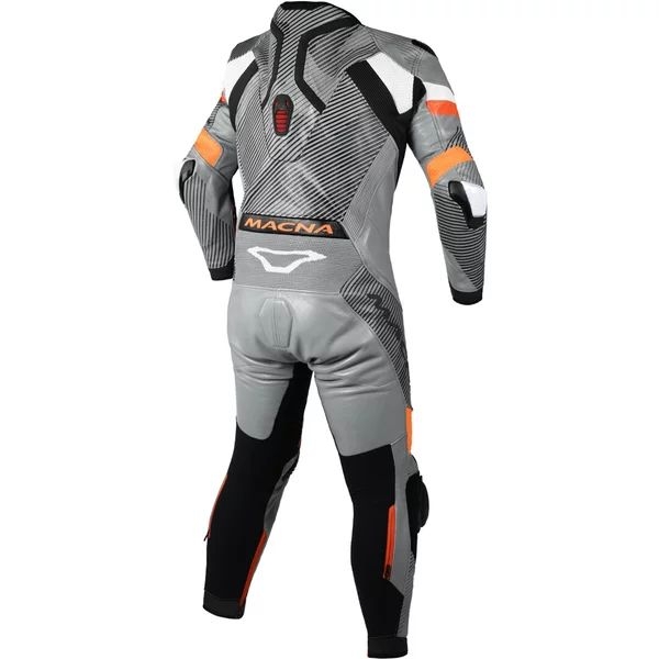Combinezon de piele race 1 piesa MACNA IGNITE 48 Negru/Alb/Rosu, 12
