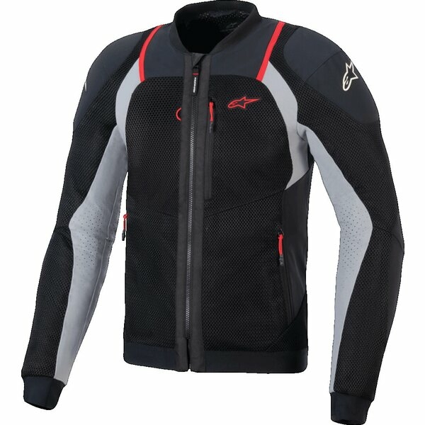 Geaca de vara cu protectii ALPINESTARS TROOP-AIR PRO S Negru/Rosu fluo, 4