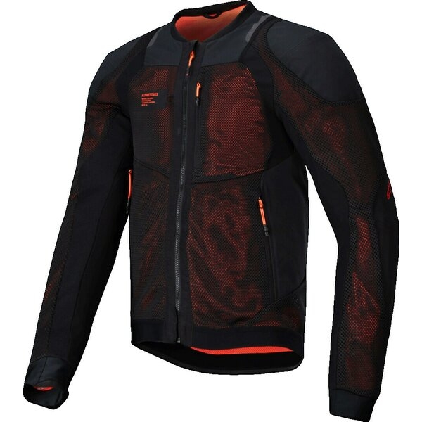 Geaca de vara cu protectii ALPINESTARS TROOP-AIR PRO M Negru/Gri/Rosu, 3