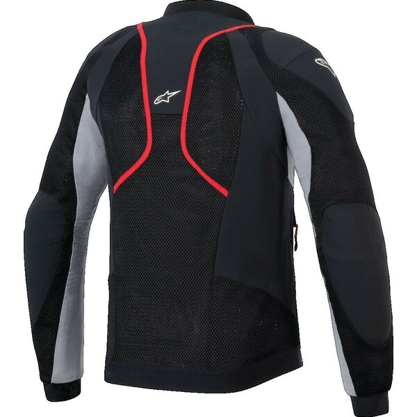 Geaca de vara cu protectii ALPINESTARS TROOP-AIR PRO L Negru/Rosu fluo, 6