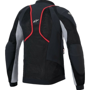 Geaca de vara cu protectii ALPINESTARS TROOP-AIR PRO XL Negru/Rosu fluo, 5