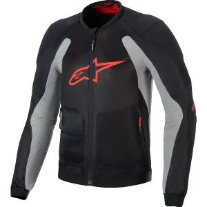 Geaca de vara cu protectii ALPINESTARS TROOP-AIR L Negru/Gri/Rosu, 4