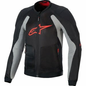 Geaca de vara cu protectii ALPINESTARS TROOP-AIR XL Negru/Gri/Rosu, 2