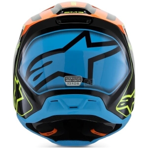 Casca cross-enduro de copii ALPINESTARS S-M3 YOUTH FRAY ECE06 S Negru/Rosu/Galben fluo, 8