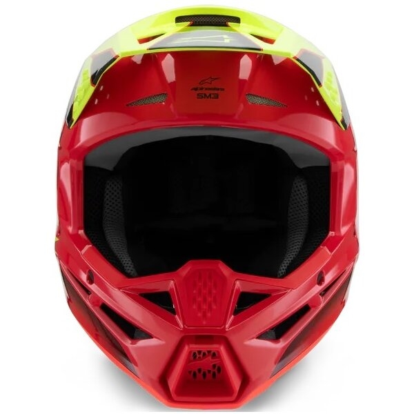 Casca cross-enduro de copii ALPINESTARS S-M3 YOUTH FRAY ECE06 M Negru/Rosu/Galben fluo, 4