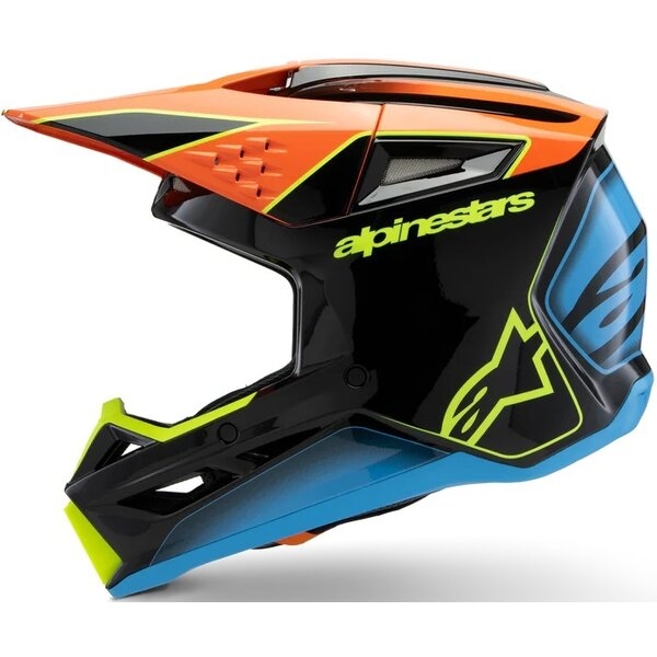 Casca cross-enduro de copii ALPINESTARS S-M3 YOUTH FRAY ECE06 L Negru/Portocaliu, 4