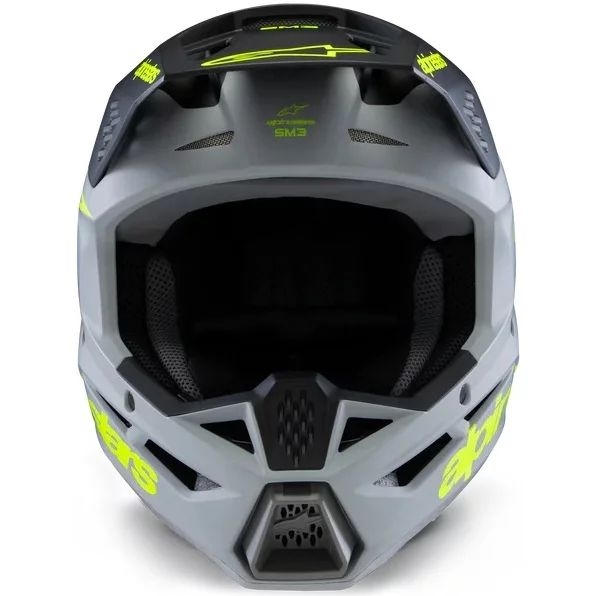 Casca cross-enduro de copii ALPINESTARS S-M3 YOUTH RADIUM ECE06 M Galben fluo/Negru, 6