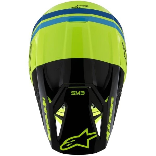 Casca cross-enduro de copii ALPINESTARS S-M3 YOUTH RADIUM ECE06 M Gri/Galben fluo, 9