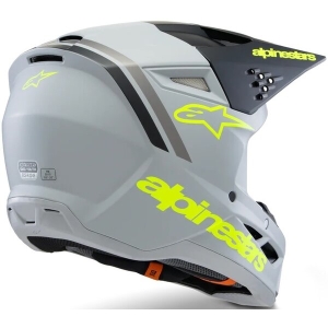 Casca cross-enduro de copii ALPINESTARS S-M3 YOUTH RADIUM ECE06 M Gri/Galben fluo, 11