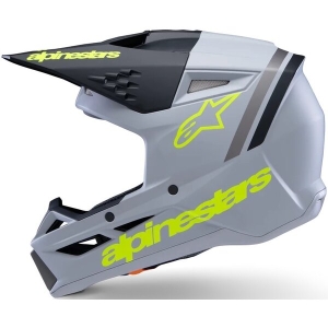 Casca cross-enduro de copii ALPINESTARS S-M3 YOUTH RADIUM ECE06 L Galben fluo/Negru, 8