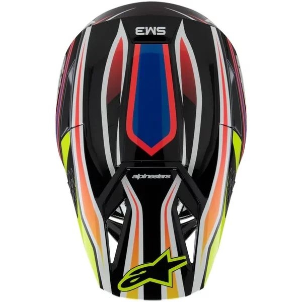 Casca cross-enduro de copii ALPINESTARS S-M3 YOUTH WURX ECE06 S Negru/Galben fluo, 11