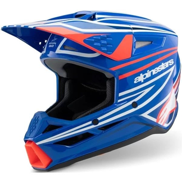 Casca cross-enduro de copii ALPINESTARS S-M3 YOUTH WURX ECE06 S Negru/Galben fluo, 26