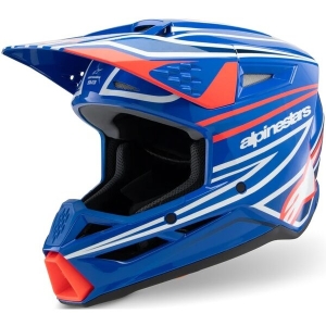 Casca cross-enduro de copii ALPINESTARS S-M3 YOUTH WURX ECE06 S Negru/Galben fluo, 5