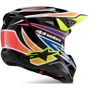 Casca cross-enduro de copii ALPINESTARS S-M3 YOUTH WURX ECE06 M Negru/Galben fluo, 3