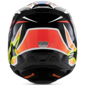 Casca cross-enduro de copii ALPINESTARS S-M3 YOUTH WURX ECE06 M Negru/Galben fluo, 4